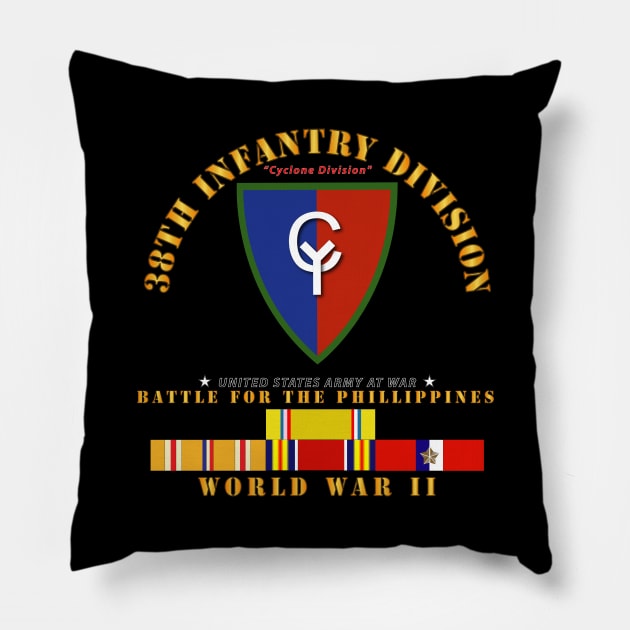 38th Infantry Division - WWII w PAC SVC Pillow by twix123844