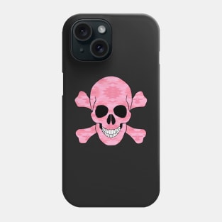 Pink Camouflage Skull And Crossbones Phone Case