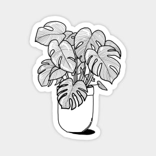 Planty the monstera. Magnet