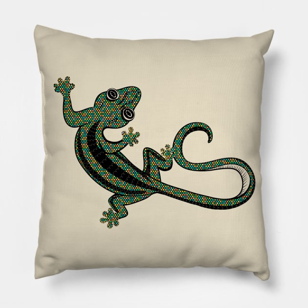 cute salamander Pillow by Mimie20