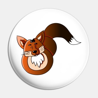 Brown fox Pin