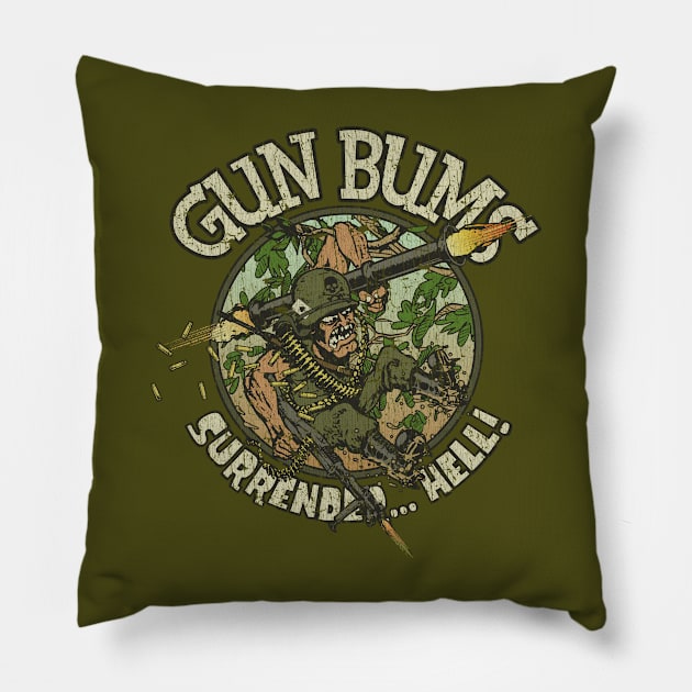 Gun Bums, Surrender... Hell! 1967 Pillow by JCD666