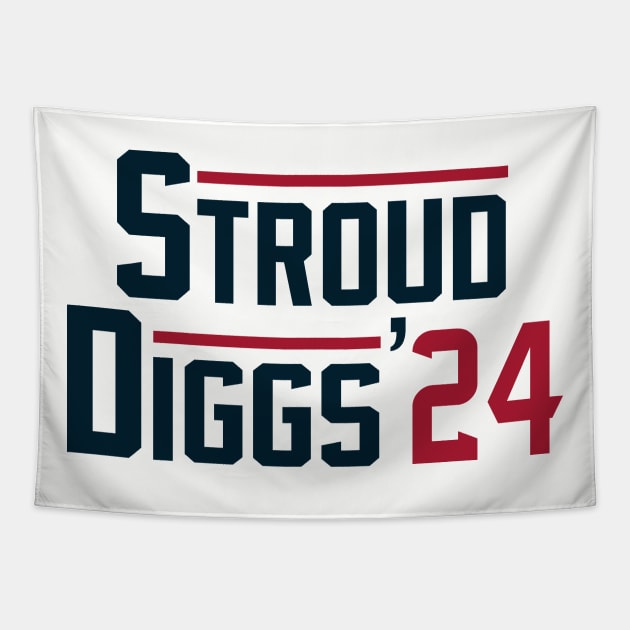 Stroud & Diggs 2024 Houston design Tapestry by FanSwagUnltd