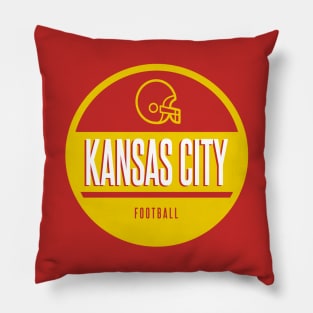 Kansas city retro football Pillow