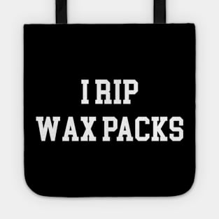 I Rip Wax Packs - White Lettering Tote