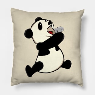 Panda Eating a Burrito Pillow