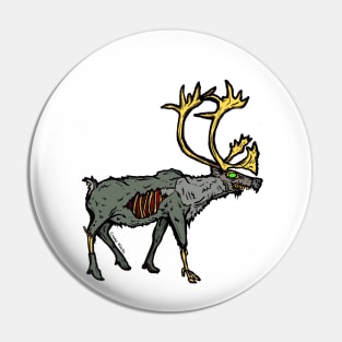 Alaskan Zombie Caribou Reindeer National Park Animal Pin