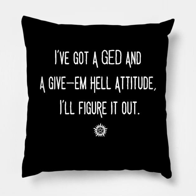 My Cakehole Will Figure It Out Pillow by thedysfunctionalbutterfly