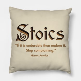 Stoic's quote Pillow