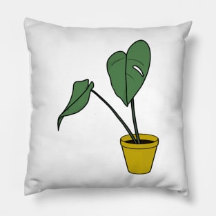 Monstera Deliciosa AKA 'Emmental' Pillow