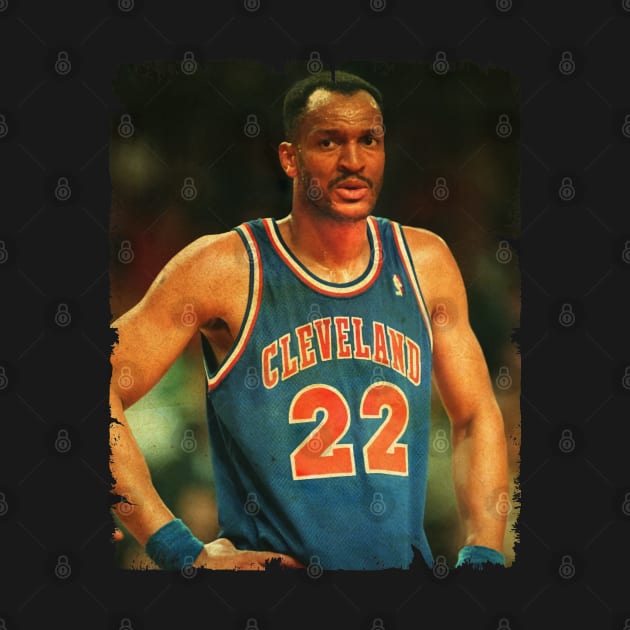 Larry Nance - Vintage Design Of Basketball by JULIAN AKBAR PROJECT