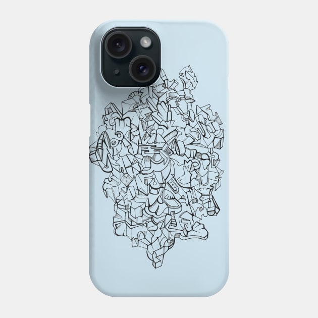 Pen & Ink Escher Puzzle Phone Case by fehrti