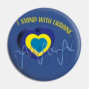 I stand with Ukraine. Pin