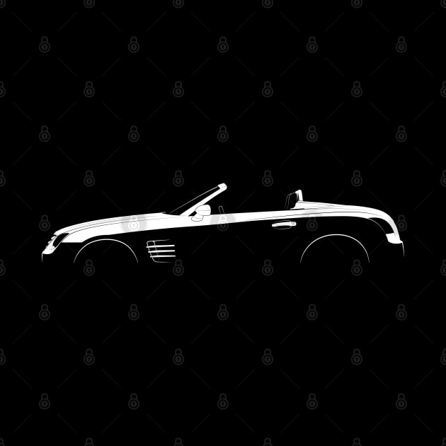 Chrysler Crossfire Roadster Silhouette by Car-Silhouettes
