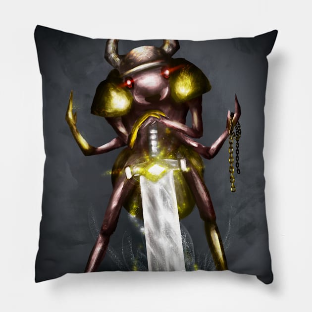 Ant World - The Great Gladiator Pillow by InVeCt Art