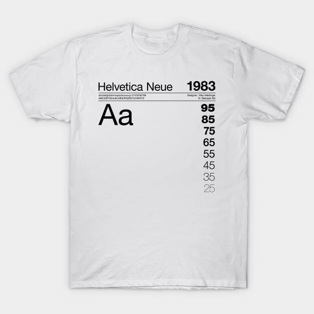 Typography Font Graphic Design - Helvetica Font - T-Shirt | TeePublic