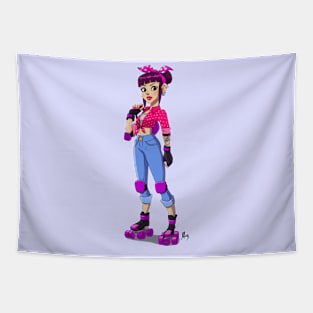 Pinup skater Tapestry