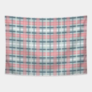 Tartan Pattern Red and Green Tapestry