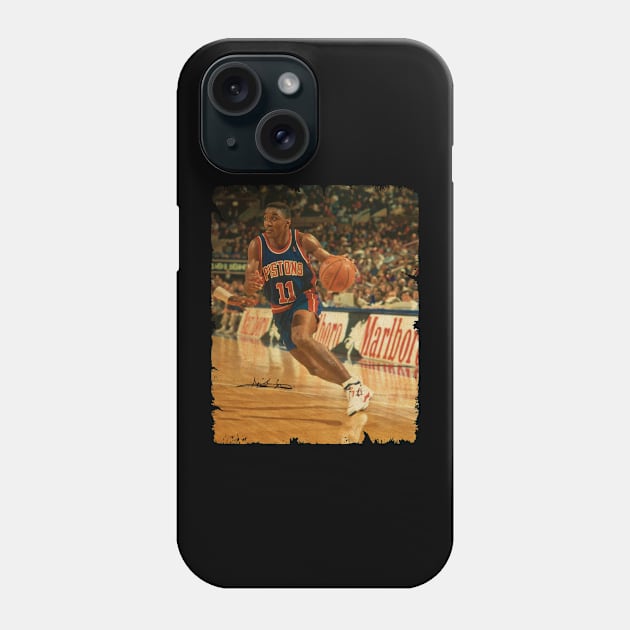 Isiah Thomas - Vintage Design Of Basketball Phone Case by JULIAN AKBAR PROJECT