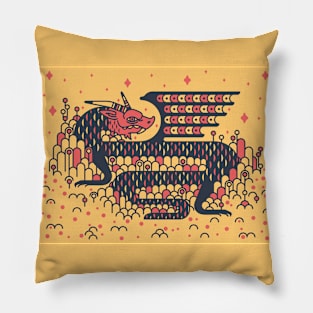 Little Dragon Boi (art print) Pillow