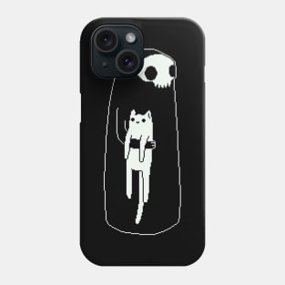 Cat Ghost Besties! - Pixelart Phone Case