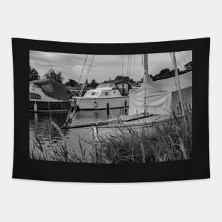 Moorings on the River Thurne in the Norfolk Broads National Park Tapestry