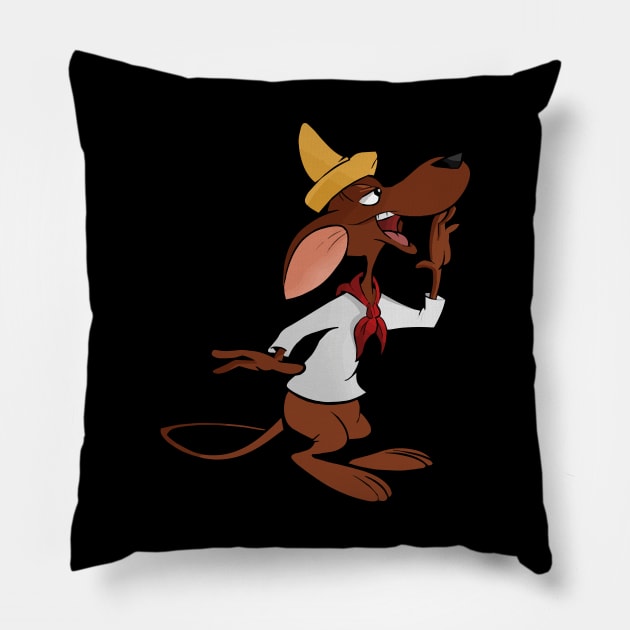 Slowpoke Rodriguez Pillow by kareemik