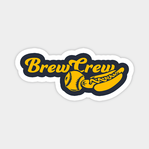 Brew Crew Ball and Dog Magnet by Throwzack