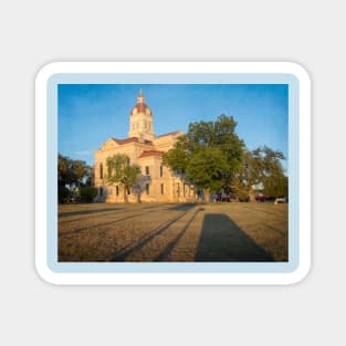 Bandera Historic County Courthouse - Texas by Debra Martz Magnet