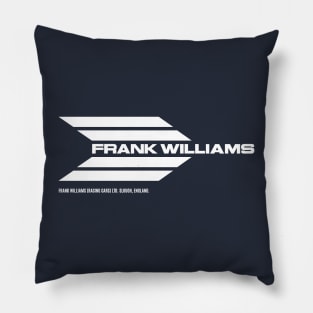 Frank Williams Racing 1969-70 team logo (with address) - white print Pillow