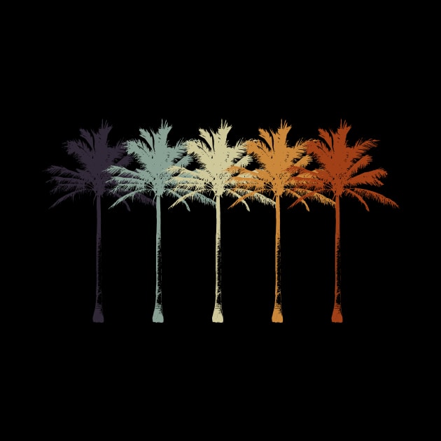 Retro Palm Trees by Aunt Choppy