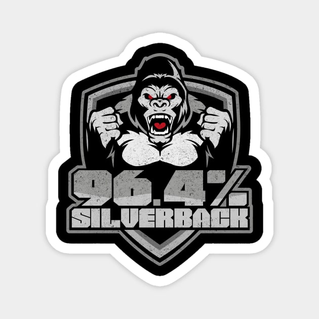 96.4% Silverback Gym Apparel Magnet by BOEC Gear