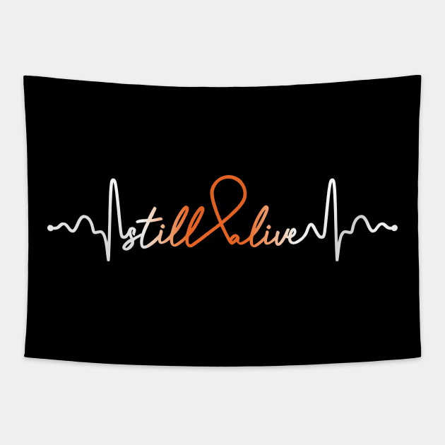 Still Alive- Leukemia Cancer Gifts Leukemia Cancer Awareness Tapestry by AwarenessClub