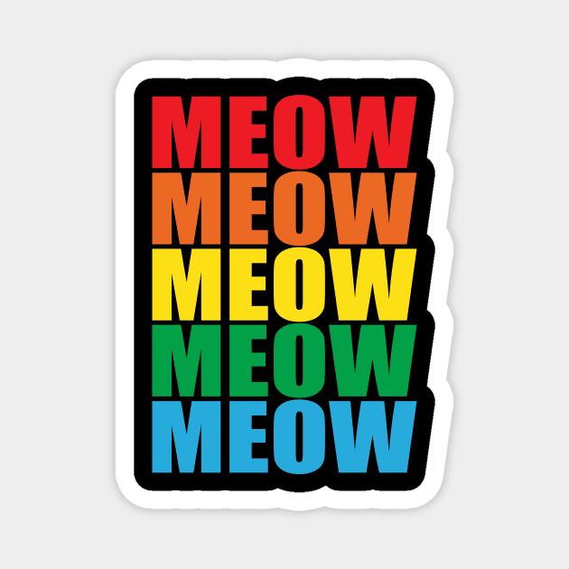 cat meow Magnet by teemarket