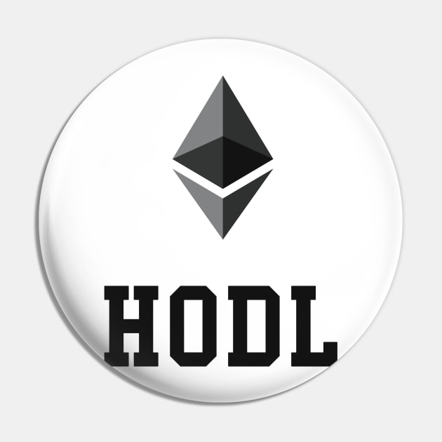 HODL Ethereum Logo Pin by mangobanana