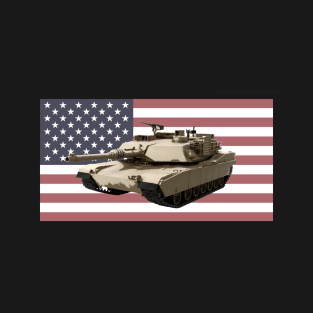 M1 Abrams MBT Tank Us Flag T-Shirt