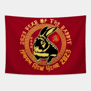 Happy New Year 2023 Year Of The Rabbit Tapestry