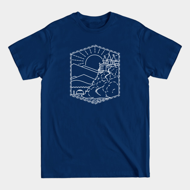 Wizard Castle Book Lineart - Castle - T-Shirt