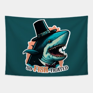 So-FISH-ticated | Funny Shark Tapestry