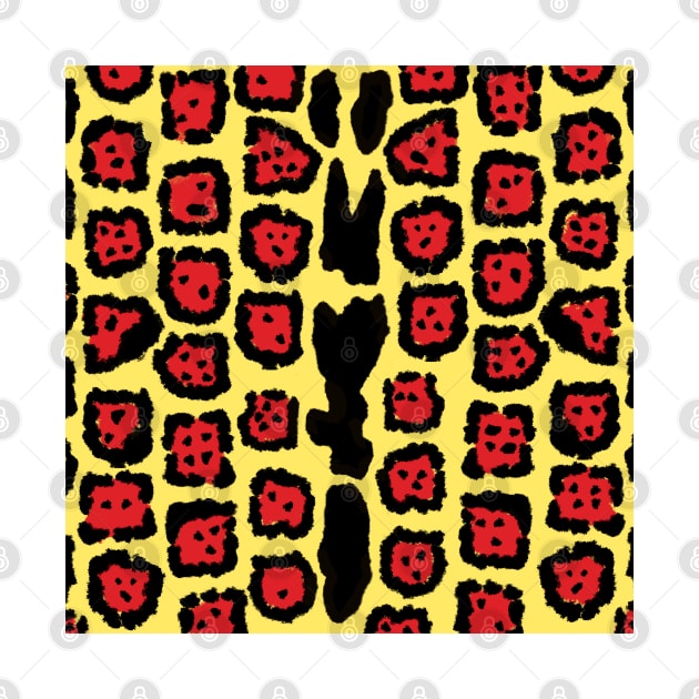 Jaguar Pattern in Blood Orange on Lemon Curd by ButterflyInTheAttic