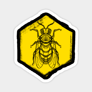 Vintage bee design Magnet