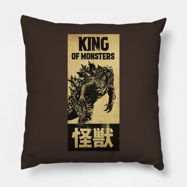 Kaiju King Magazine Pillow by CTShirts