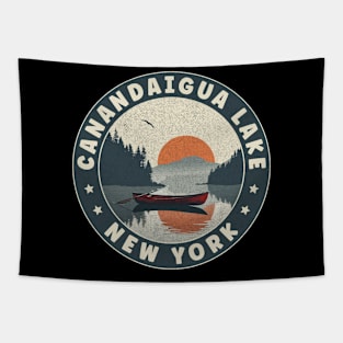 Canandaigua Lake New York Sunset Tapestry