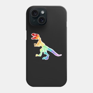 Rainbow dinosaur Phone Case