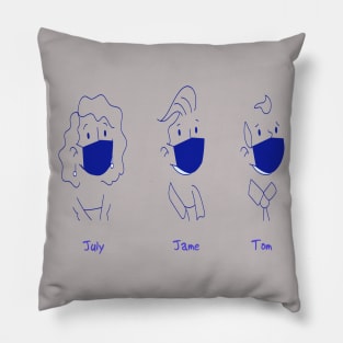 social distance Pillow