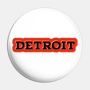 Detroit Red Pin