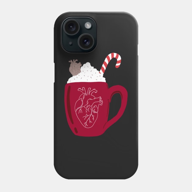 Anatomy heart Phone Case by Carries Design 