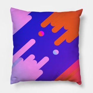 Colorful red orange background vector image Pillow