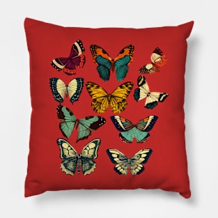 Vintage Butterflies 4.0 Pillow