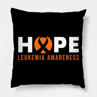 ORANGE LEUKEMIA RIBBON HOPE Pillow